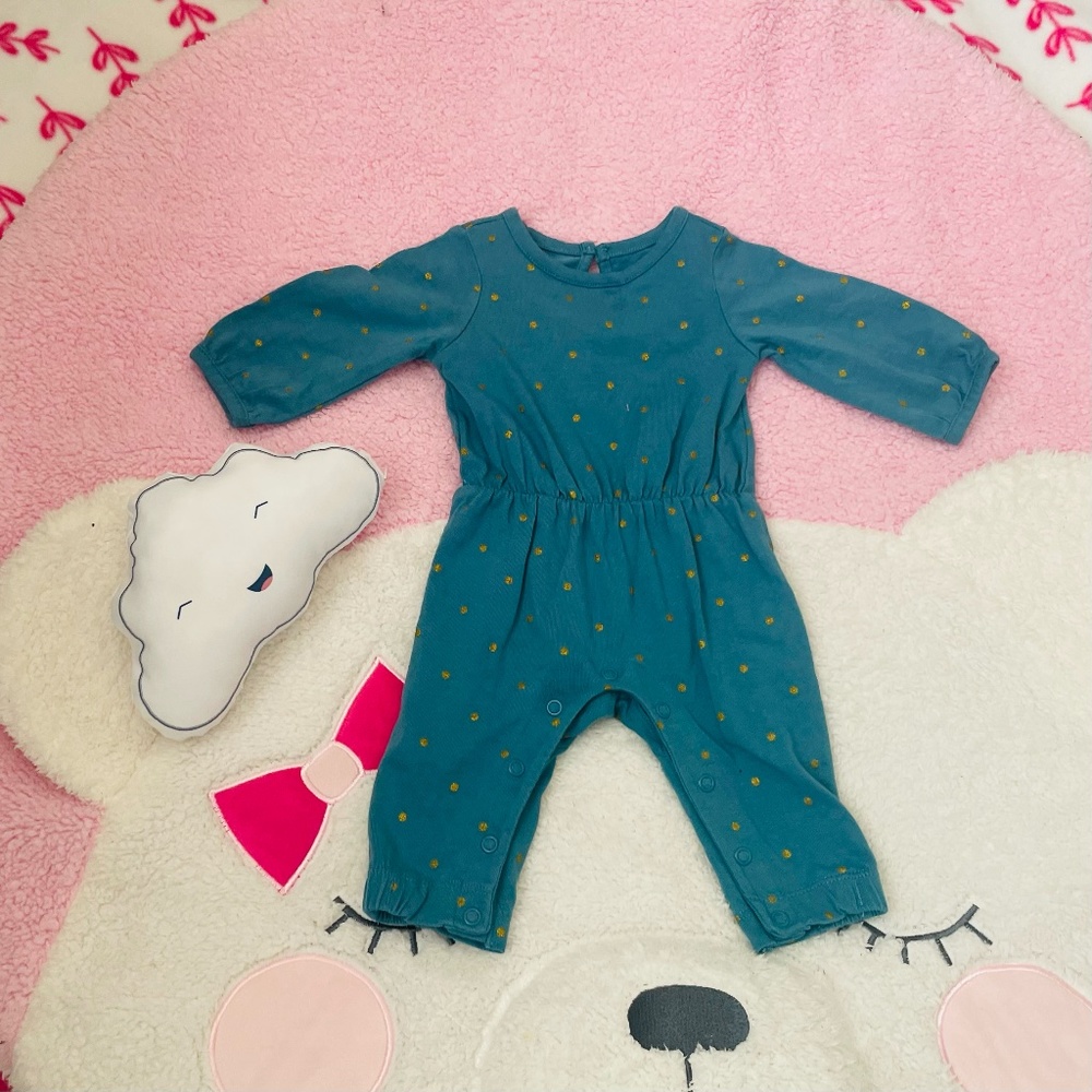 Adorable Just One You Blue Jumper Dress (3 Months)